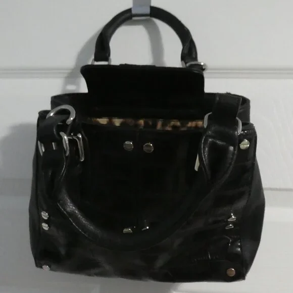 PINK STIX ACCESSORIES | Small Black Embossed Handbag - Picture 2 of 9